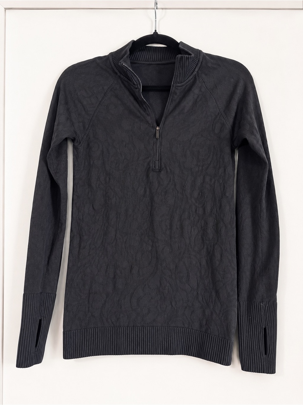 Women's Lululemon Black Rest Less ½ Zip Pullover